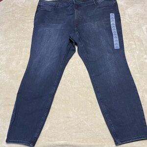 NWT OLD NAVY WOMENS DARK WASH SUPER SKINNY ROCKSTAR HIGH RISE SIZE 26